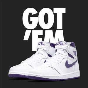 Air jordan 1 court purple